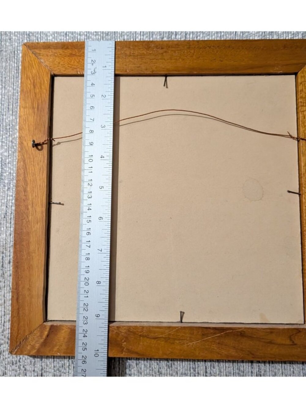 Vintage Paint by Number Cardinal red Birds Yellow Flowers wooded 10 in Folk art - Picture 8 of 11